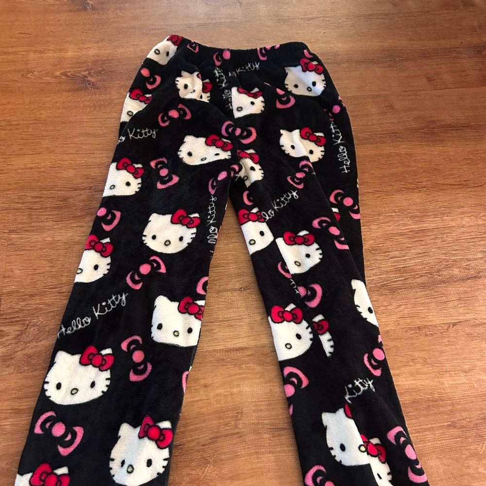 Hello Kitty Kids Pajama Bottoms - Black and Pink